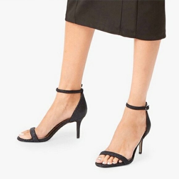 Sam Edelman Ariella Ankle Strap Heel Shoe in Black Suede - Picture 5 of 5